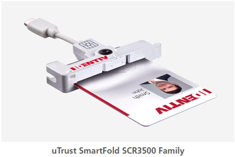 Đầu đọc thẻ thông minh Identiv uTrust SmartFold SCR3500