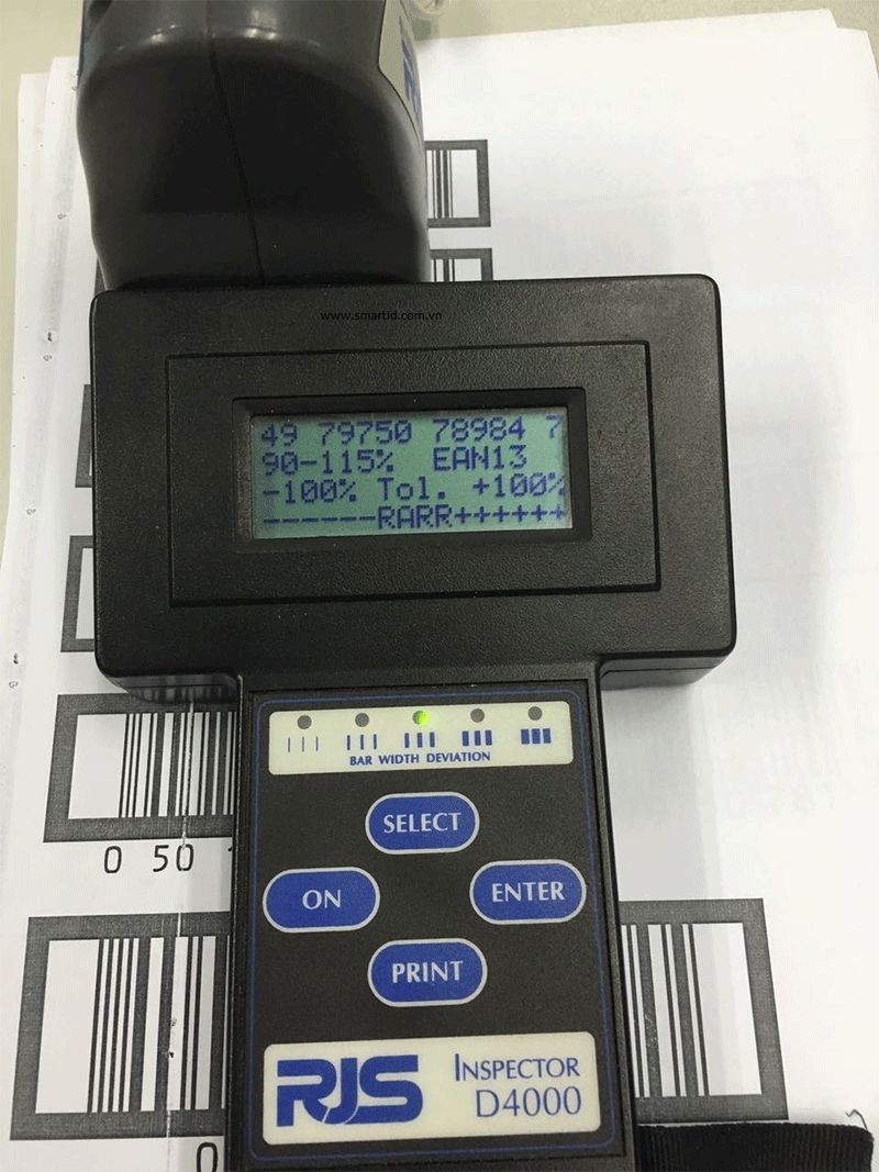 Máy kiểm tra chất lượng mã vạch RJS D4000 Auto-Optic