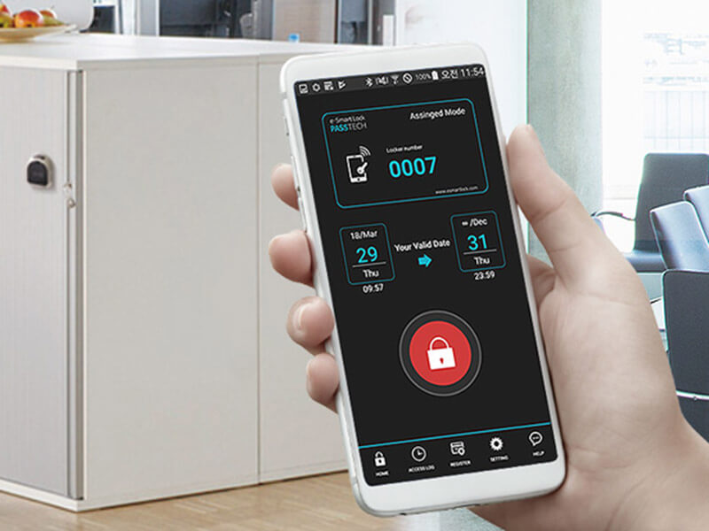 E-Smart Classic M là dòng sản phẩm sử dụng ứng dụng mobile để kiểm soát khóa tủ