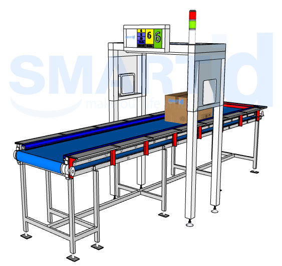 Thiết kế và sản xuất cổng đọc đếm hàng hóa trên băng truyền, công đoạn đóng gói, xuất hàng...