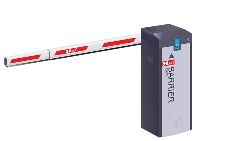 Cổng barrier tự động MAGNET BR618T (dành cho mật độ phương tiện cao )