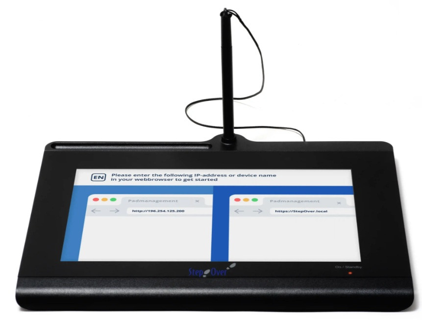 Bảng ký điện tử 10 inch kết nối mạng StepOver duraSign Pad NG 10
