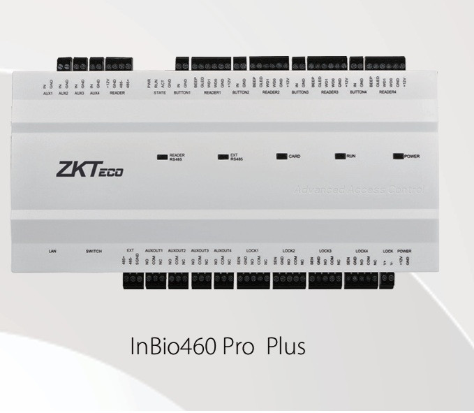Bộ điều khiển kiểm soát ra vào trung tâm ZKTECO Inbio Pro Plus series
