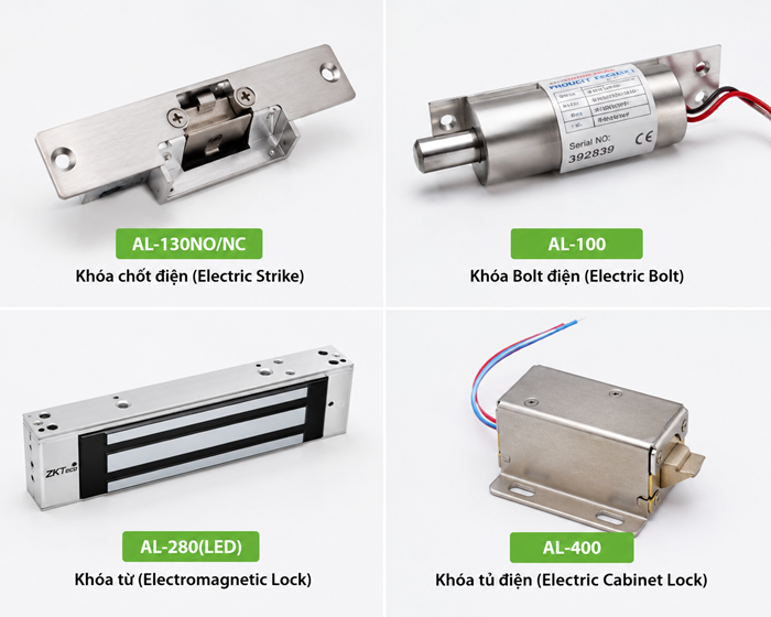 Khóa từ kiểm soát cửa ra vào ZKTeco AL Series