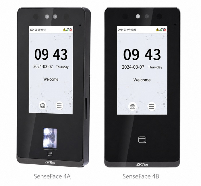 Máy chấm công khuôn mặt vân tay  ZKTeco SenseFace 4 series
