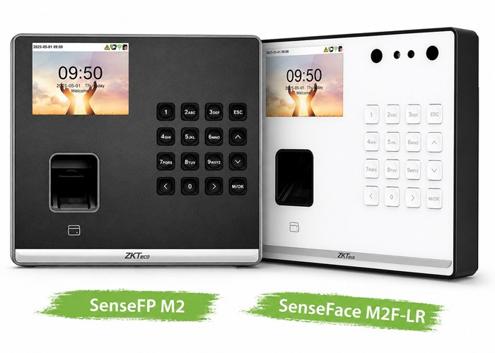 Máy chấm công khuôn mặt và vân tay thế hệ mới SenseFP M2 & SenseFace M2F-LR