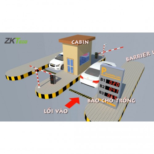 Hệ thông quản lý bãi xe tích hợp thẻ và vân tay