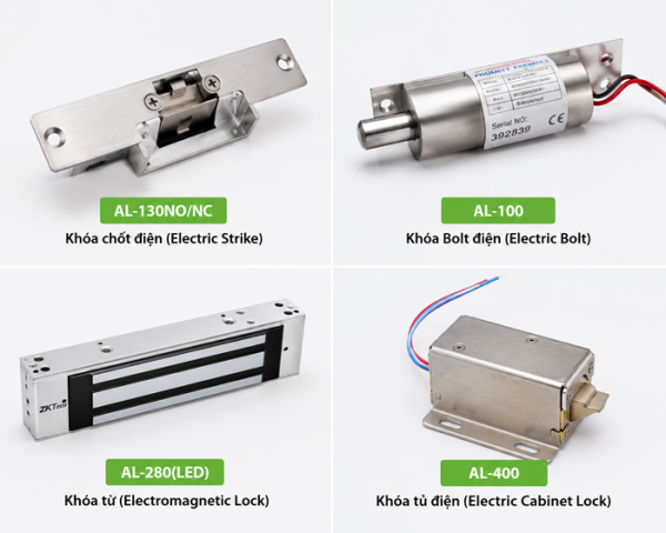 Khóa từ kiểm soát cửa ra vào ZKTeco AL Series