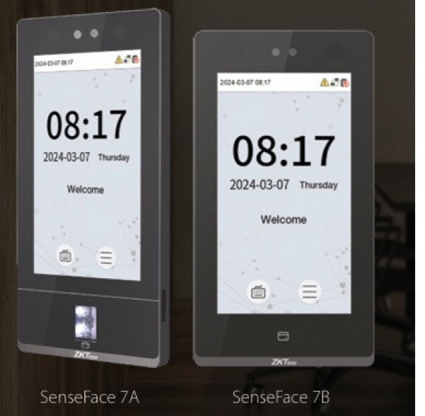 Thiết bị kiểm soát ra vào sinh trắc học đa phương thức tích hợp Video Intercom ZKTeco Senseface 7A