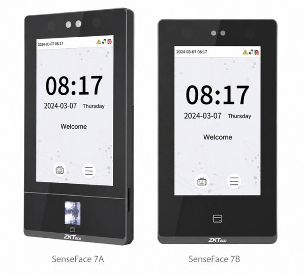 Máy chấm công khuôn mặt 7 inch chống nước ZKTeco SenseFace 7A/7B