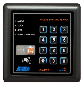 APO DK-2871  Weatherproof Card Reader / PIN Code Keypad